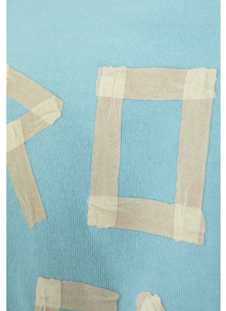 Wrong Friends ARGOS T-SHIRT - LIGHT BLUE Blauw