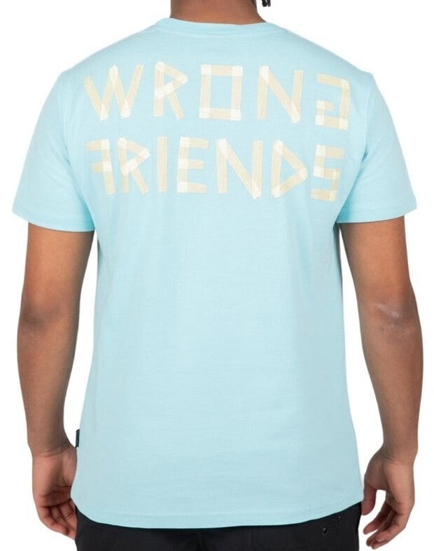 Wrong Friends ARGOS T-SHIRT - LIGHT BLUE Blauw
