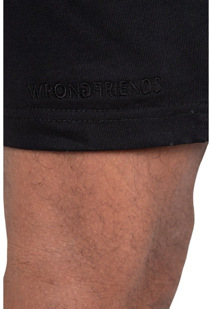 Wrong Friends ASTI SHORTS - BLACK Zwart
