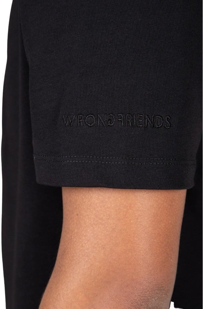 Wrong Friends ASTI T-SHIRT - BLACK Zwart