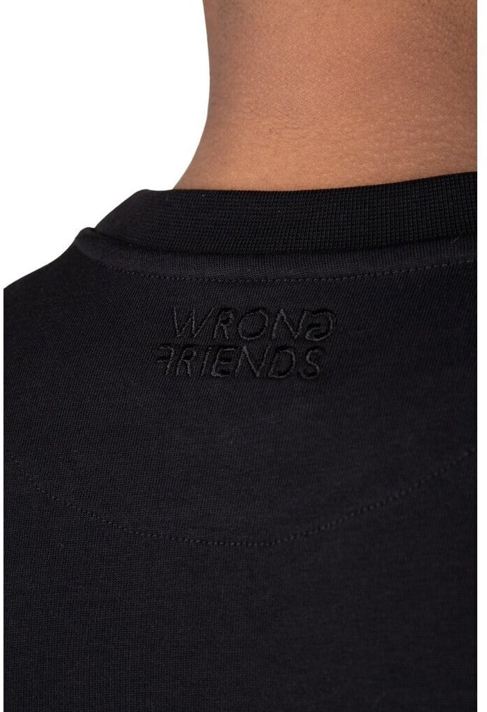 Wrong Friends ASTI T-SHIRT - BLACK Zwart