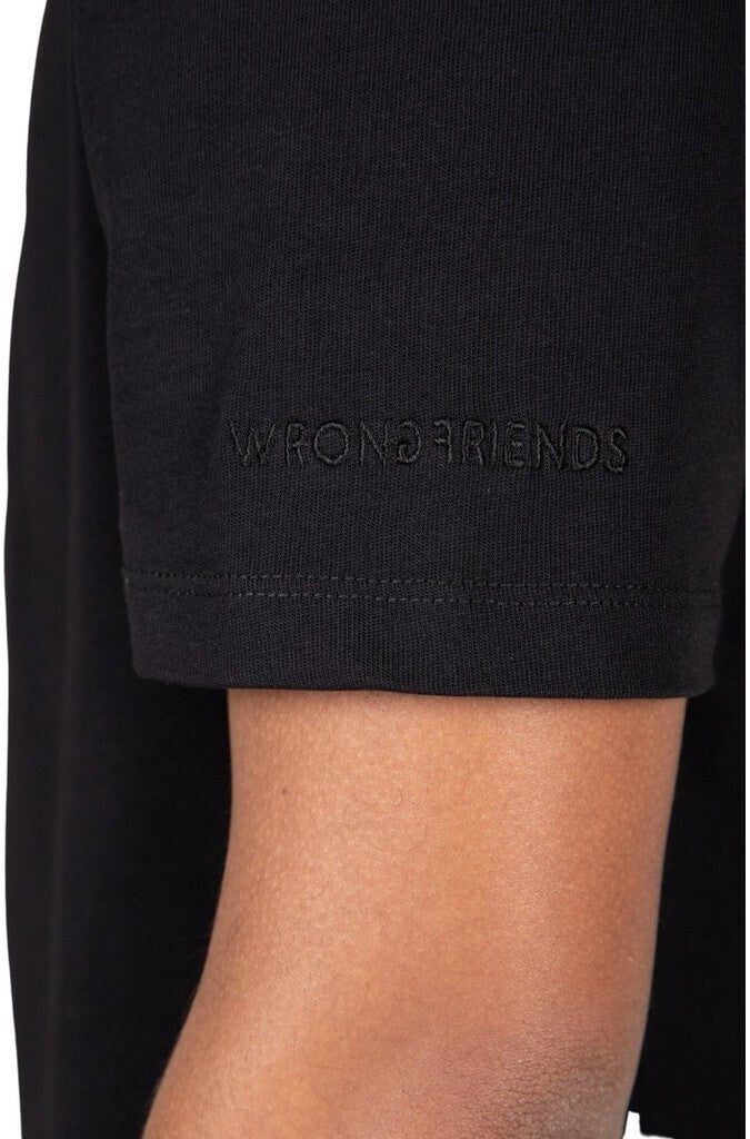 Wrong Friends ASTI T-SHIRT - BLACK Zwart