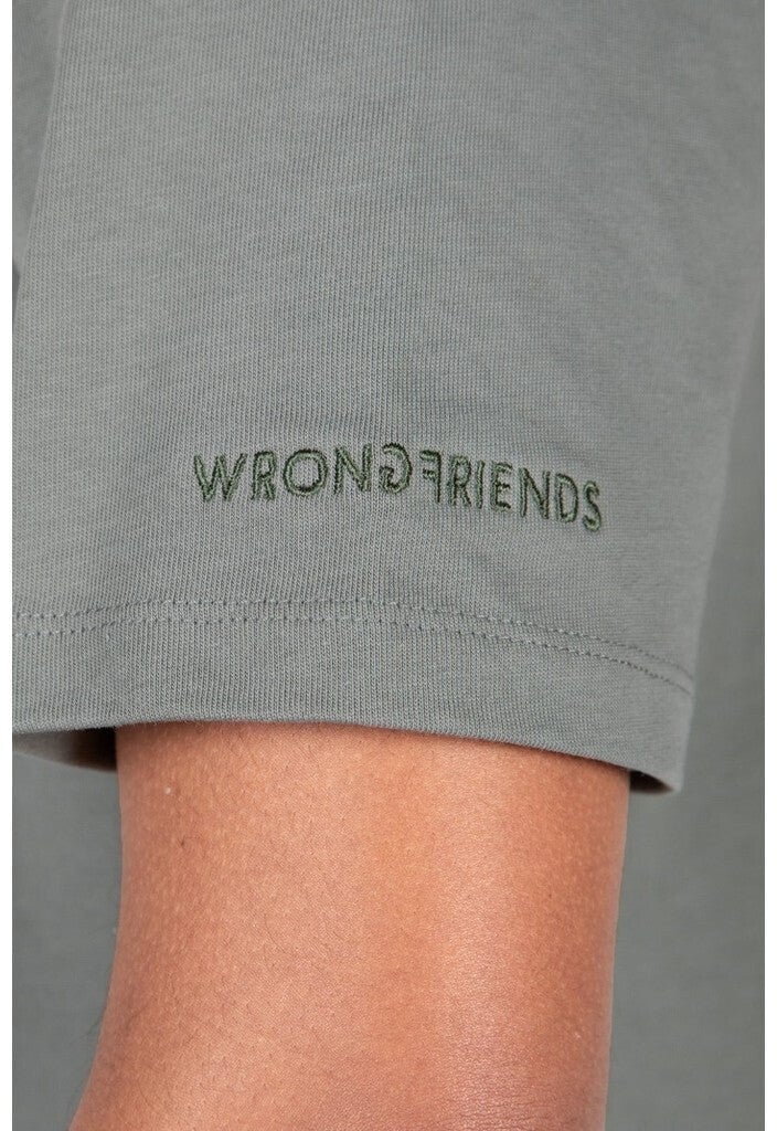 Wrong Friends ASTI T-SHIRT - PASTEL GREEN Groen
