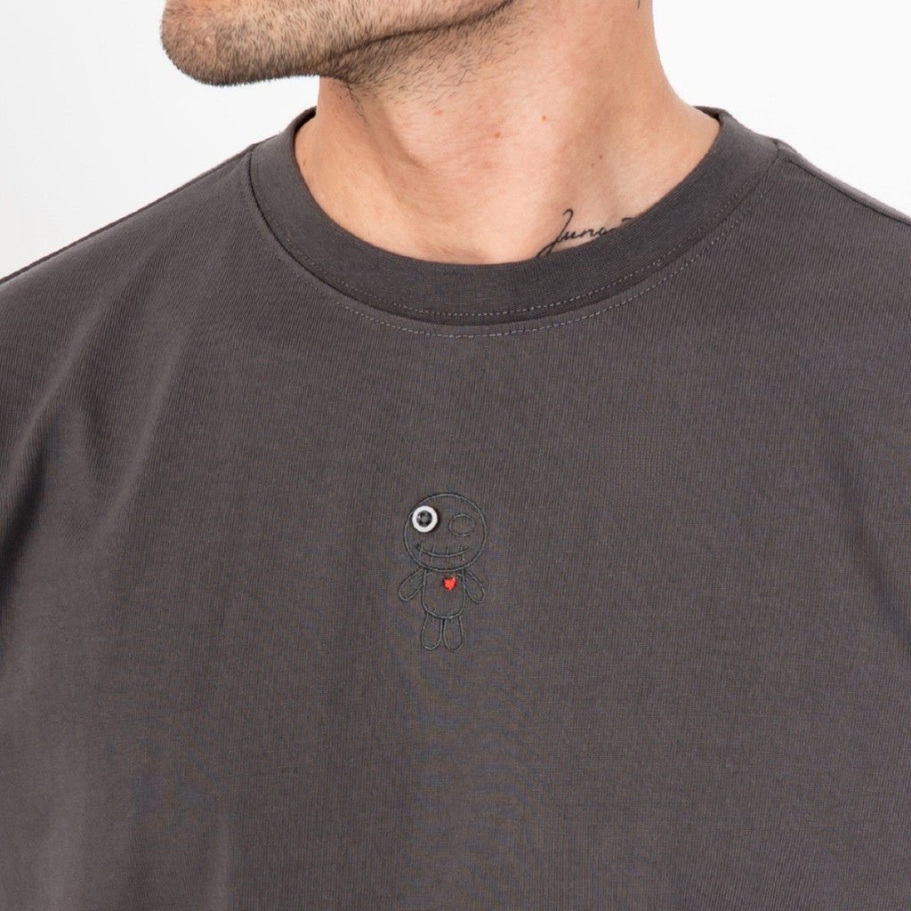 Wrong Friends ASTI T-SHIRT - STONE GREY Grijs