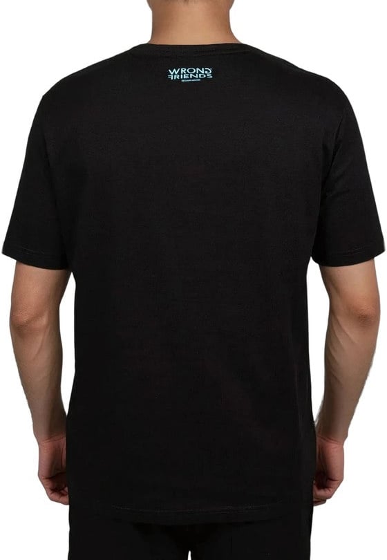Wrong Friends ASTORIA T-SHIRT - BLACK Zwart