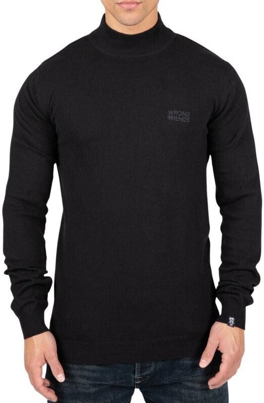 Wrong Friends AYDEN TURTLENECK - BLACK Zwart