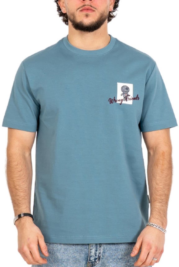 Wrong Friends BALTIMORE T-SHIRT - BLUE Blauw