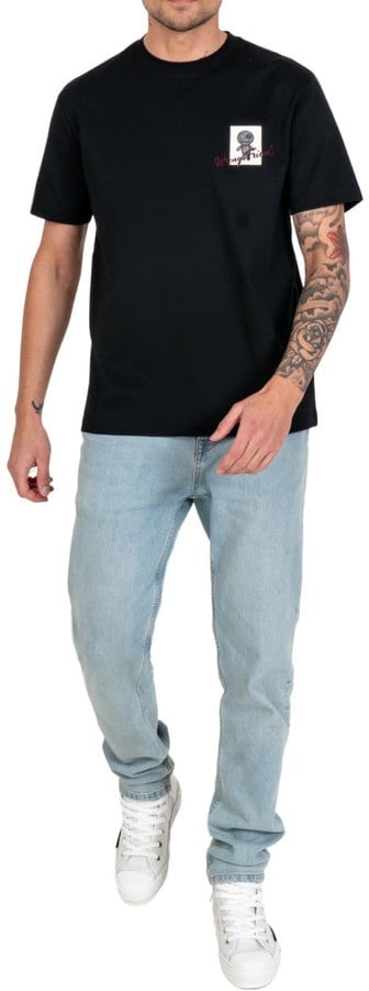 Wrong Friends BALTIMORE T-SHIRT - BLACK Zwart