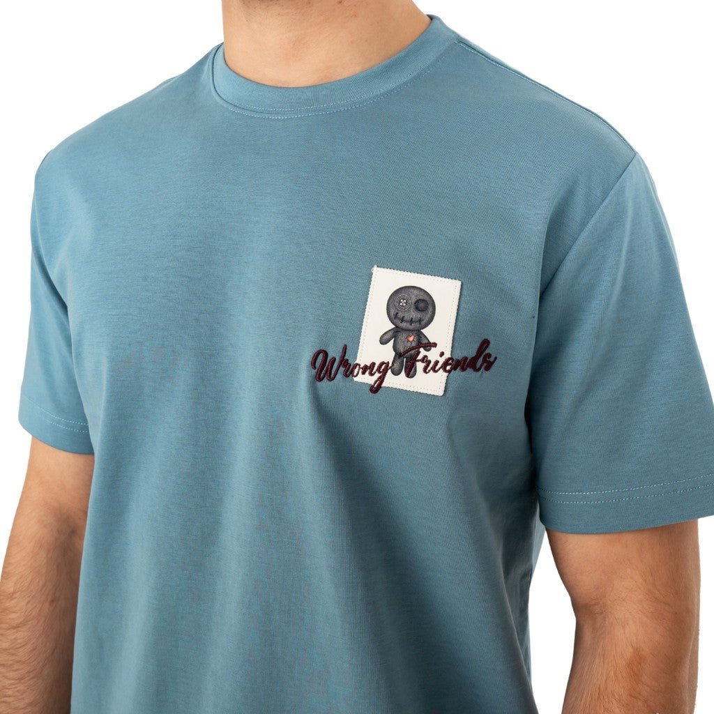 Wrong Friends BALTIMORE T-SHIRT - BLUE Blauw