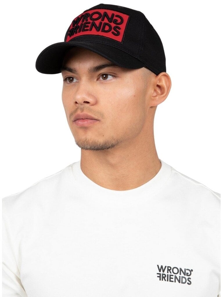 Wrong Friends BARCELONA CAP - BLACK/RED Zwart