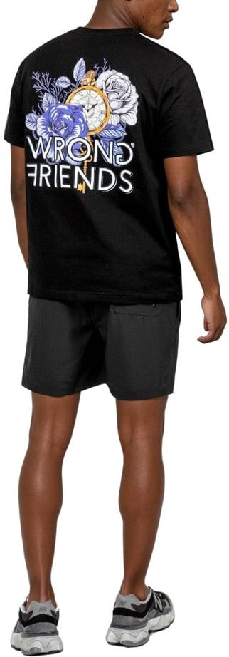 Wrong Friends BARLETTA T-SHIRT - BLACK Zwart