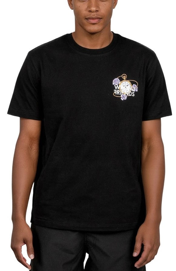 Wrong Friends BARLETTA T-SHIRT - BLACK Zwart