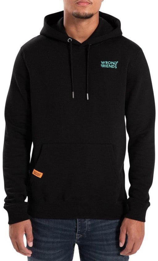 Wrong Friends BELLEVUE HOODIE - BLACK Zwart