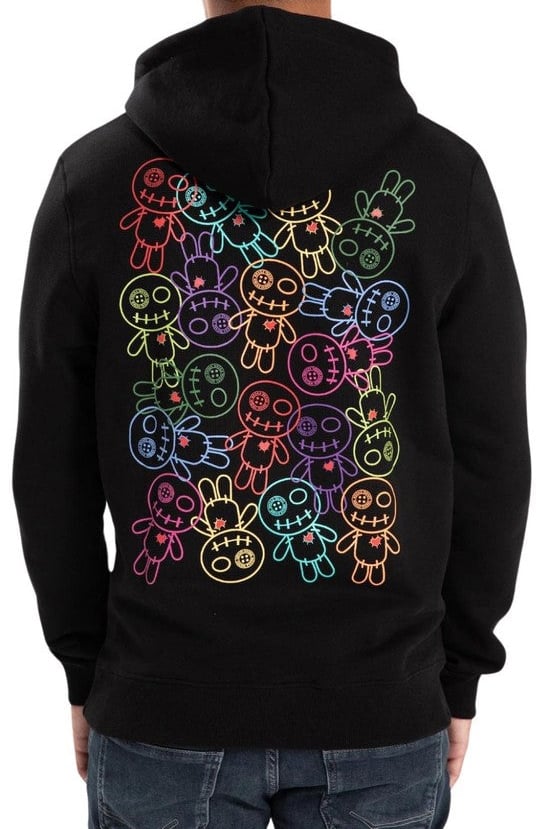 Wrong Friends BELLEVUE HOODIE - BLACK Zwart
