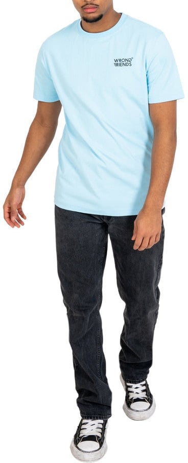 Wrong Friends BELLEVUE T-SHIRT - LIGHT BLUE Blauw