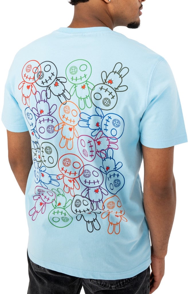 Wrong Friends BELLEVUE T-SHIRT - LIGHT BLUE Blauw