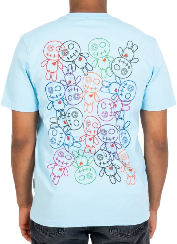 Wrong Friends BELLEVUE T-SHIRT - LIGHT BLUE Blauw