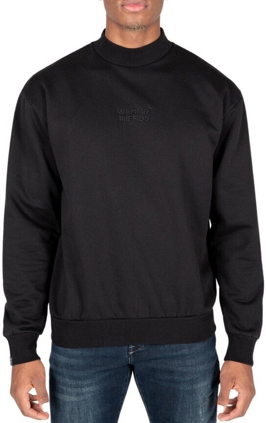 Wrong Friends BIRMINGHAM SWEATER - BLACK Zwart