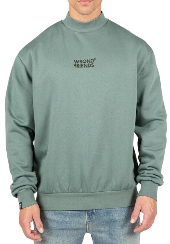 Wrong Friends BIRMINGHAM SWEATER - GREEN Groen