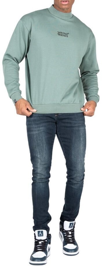 Wrong Friends BIRMINGHAM SWEATER - GREEN Groen