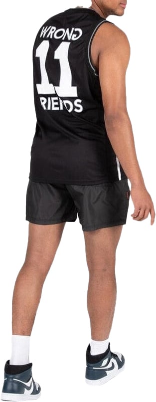 Wrong Friends BROOKLYN BASKETBALL SHIRT - BLACK Zwart