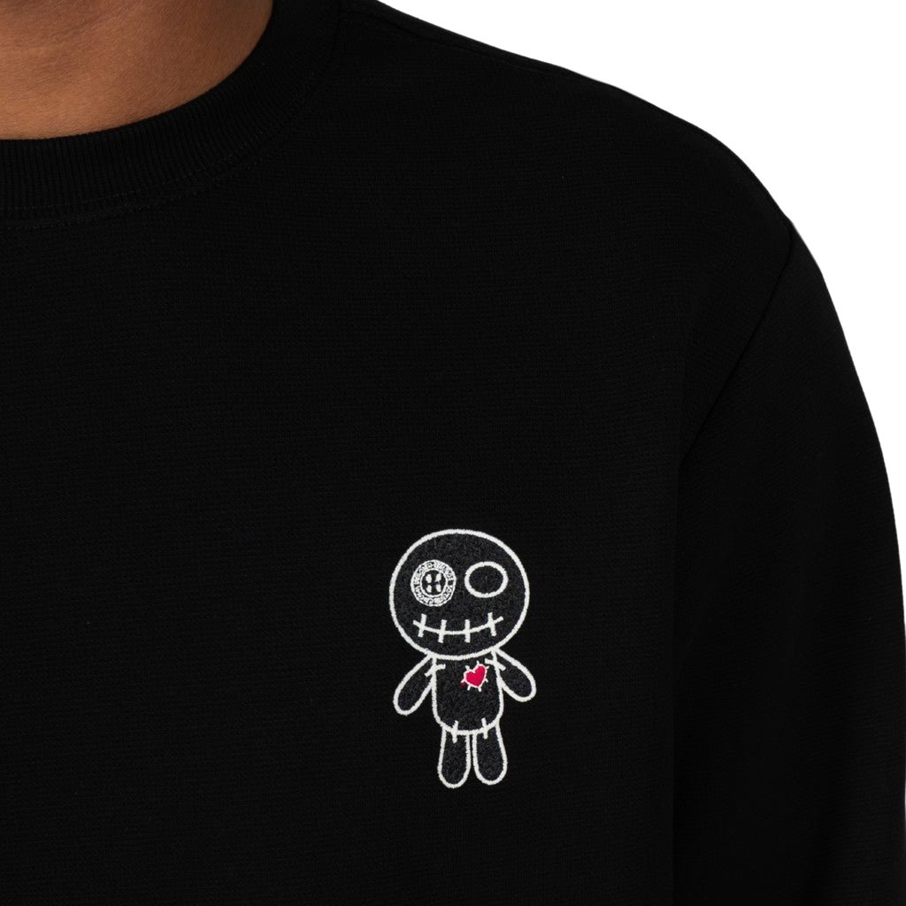 Wrong Friends BROOKS SWEATER - BLACK Zwart