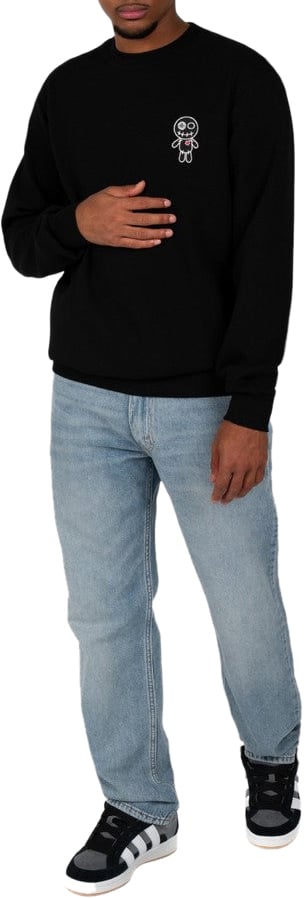 Wrong Friends BROOKS SWEATER - BLACK Zwart