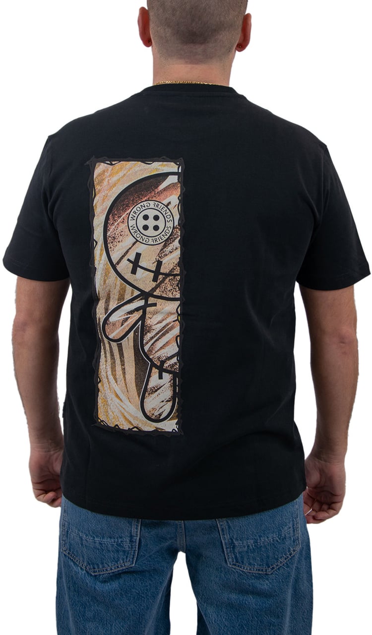 Wrong Friends Cabri T-Shirt Zwart