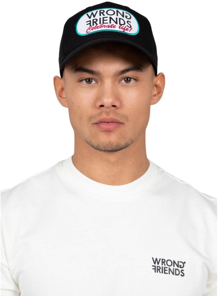 Wrong Friends CELEBRATE LIFE CAP - BLACK Zwart
