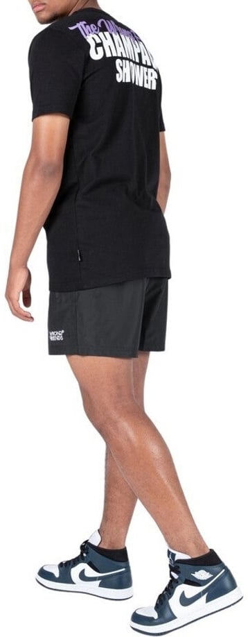 Wrong Friends CHAMPAGNE SHOWERS T-SHIRT - BLACK Zwart