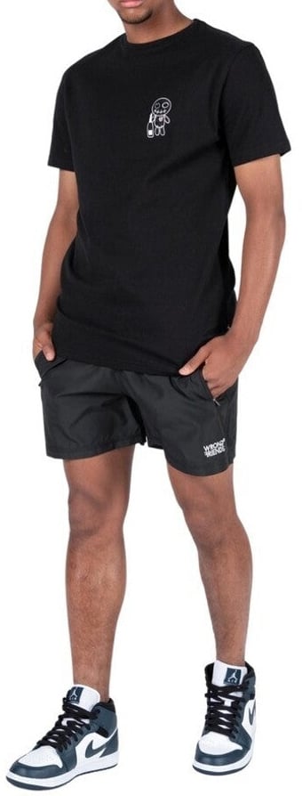 Wrong Friends CHAMPAGNE SHOWERS T-SHIRT - BLACK Zwart