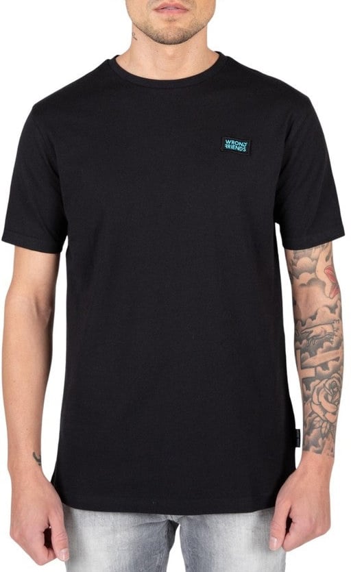 Wrong Friends CLASSIC LOGO T-SHIRT - BLACK Zwart