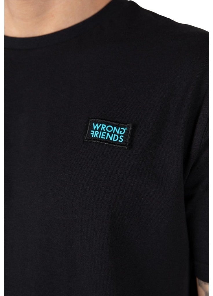 Wrong Friends CLASSIC LOGO T-SHIRT - BLACK Zwart