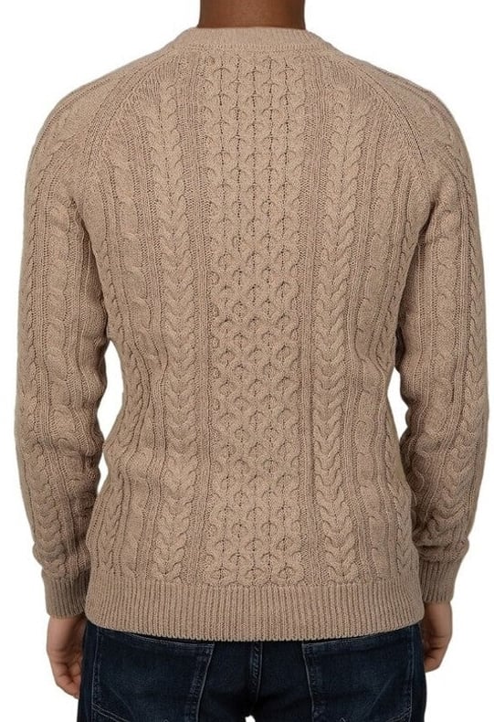 Wrong Friends CORBY CABLE KNIT SWEATER - BEIGE Beige