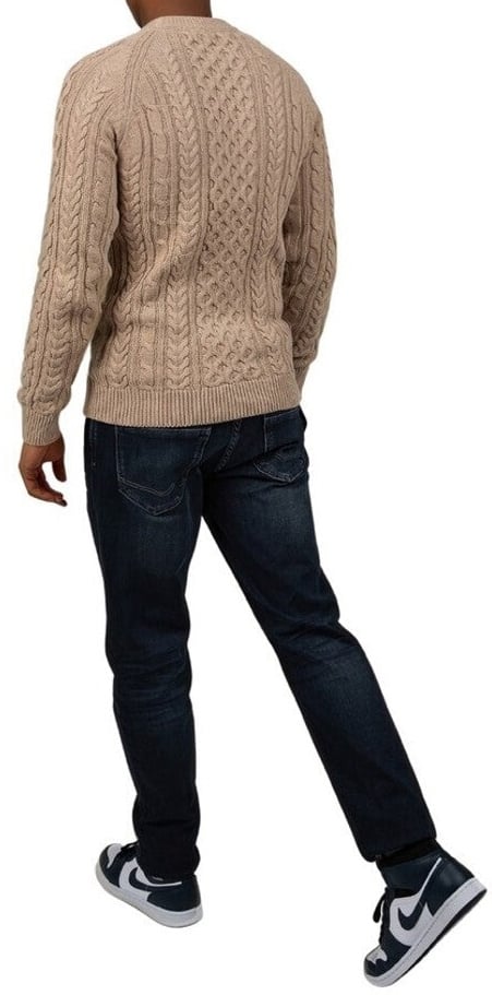 Wrong Friends CORBY CABLE KNIT SWEATER - BEIGE Beige