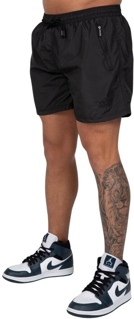 Wrong Friends CORFU (SWIM) SHORTS - BLACK Zwart