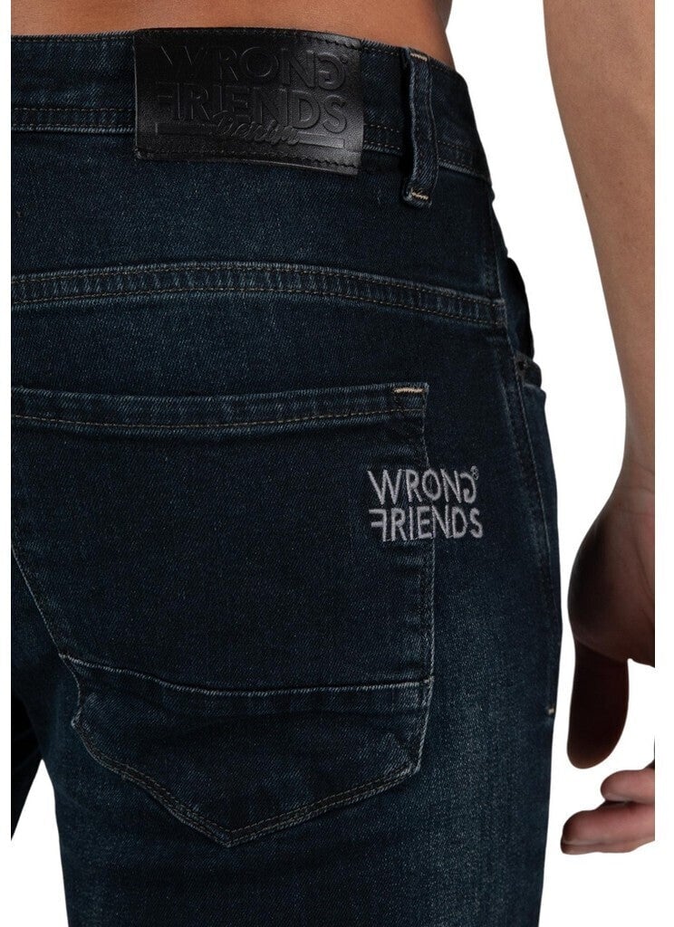 Wrong Friends DALLAS JEANS - DARK BLUE Blauw