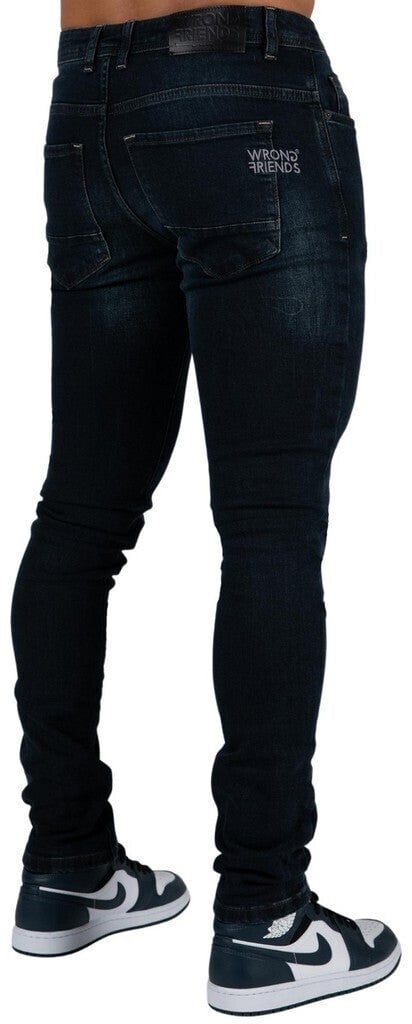 Wrong Friends DALLAS JEANS - DARK BLUE Blauw