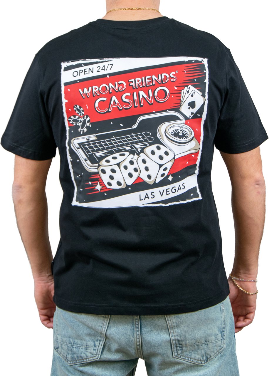 Wrong Friends LAS VEGAS Desert Hills T-Shirt Zwart