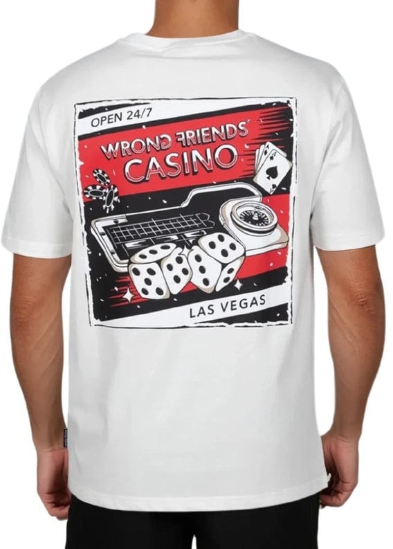 Wrong Friends DESERT HILLS T-SHIRT - COCONUT WHITE Wit