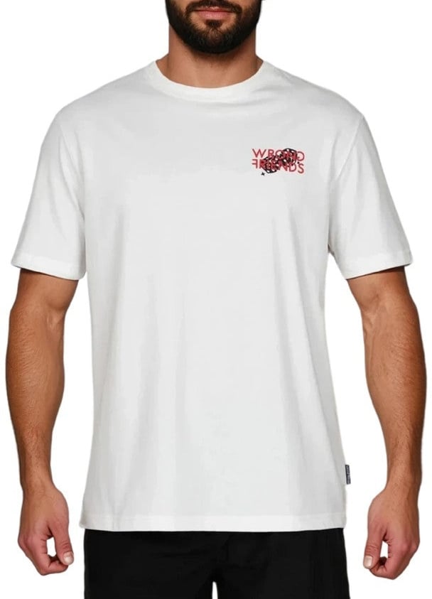 Wrong Friends DESERT HILLS T-SHIRT - COCONUT WHITE Wit