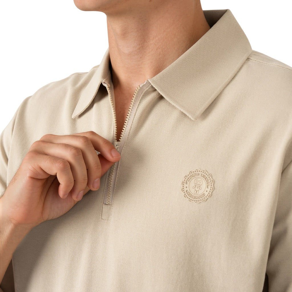 Wrong Friends DESTIN POLO T-SHIRT - BEIGE Beige