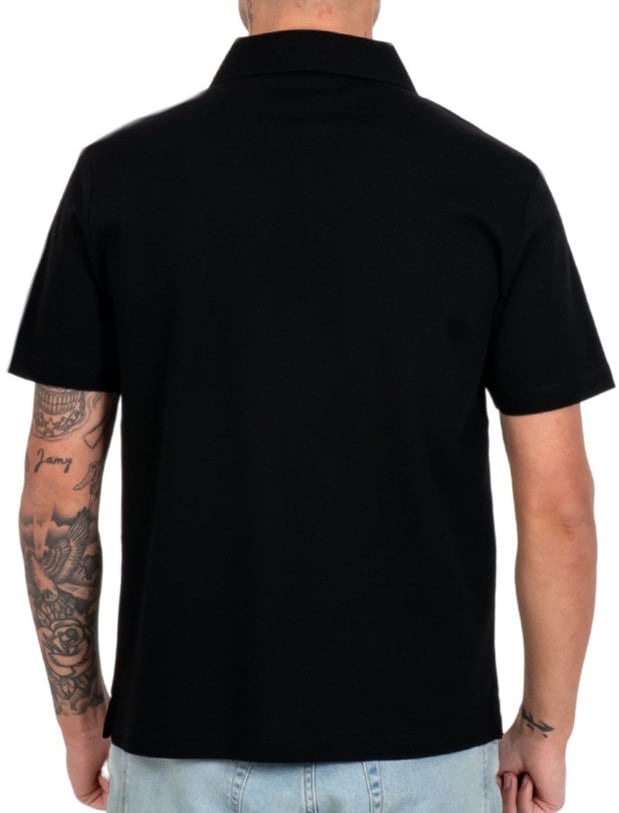 Wrong Friends DESTIN POLO T-SHIRT - BLACK Zwart