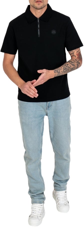 Wrong Friends DESTIN POLO T-SHIRT - BLACK Zwart
