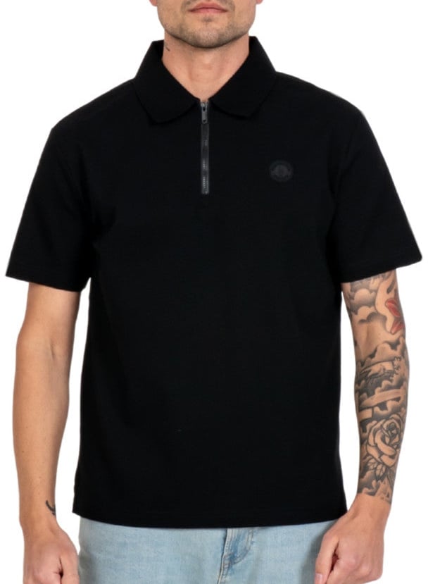 Wrong Friends DESTIN POLO T-SHIRT - BLACK Zwart