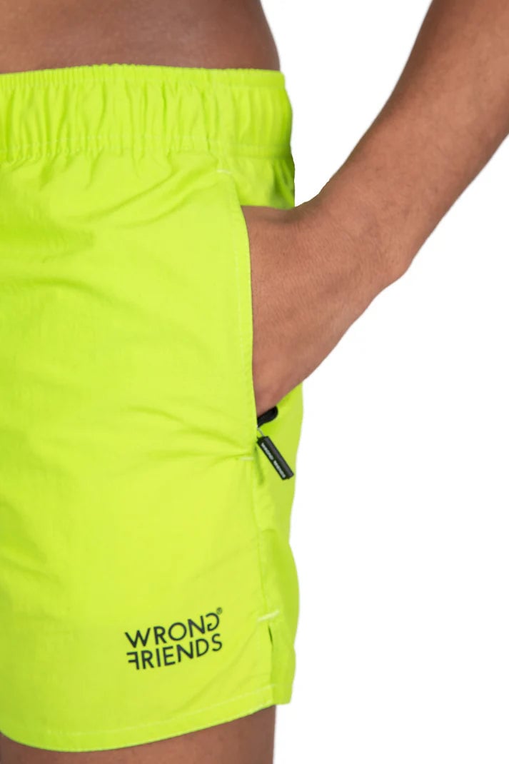 Wrong Friends EIVISSA (SWIM) SHORTS - NEON GREEN Groen