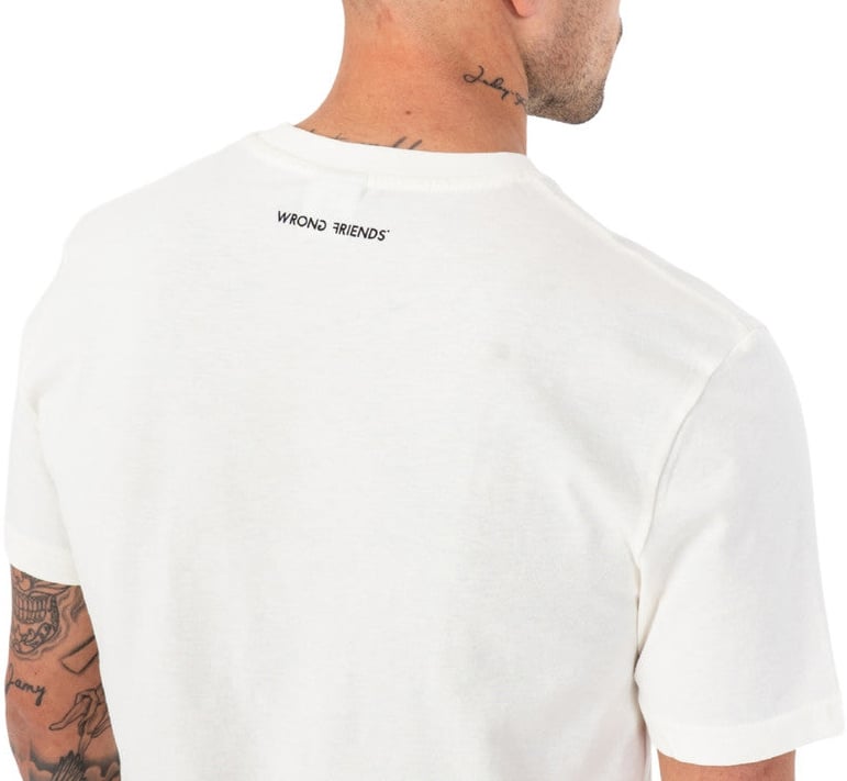 Wrong Friends EL PASO T-SHIRT - COCONUT WHITE Wit