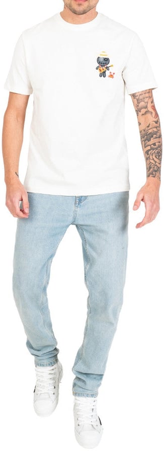Wrong Friends EL PASO T-SHIRT - COCONUT WHITE Wit