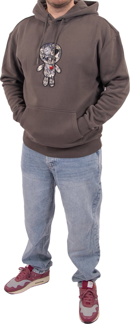 Wrong Friends Wrong Friends Ennis Hoodie Relaxed Fit Grijs