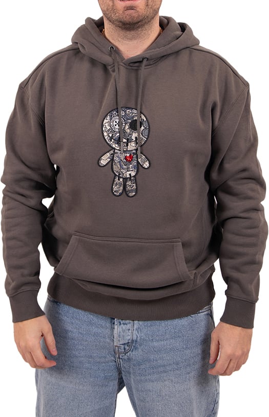 Wrong Friends Ennis Hoodie Relaxed Fit Grijs
